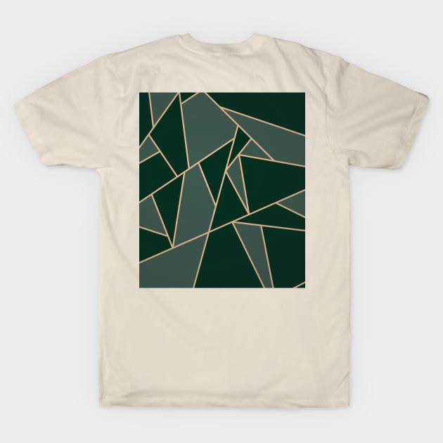 Midnight Green Art Deco Pattern by B A Y S T A L T